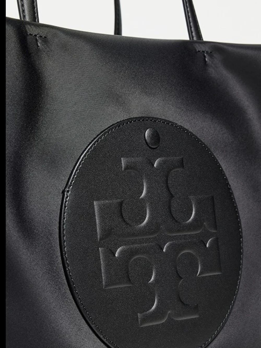 Tory Burch Small Ella Bio Tote Black NWOT + Organizer